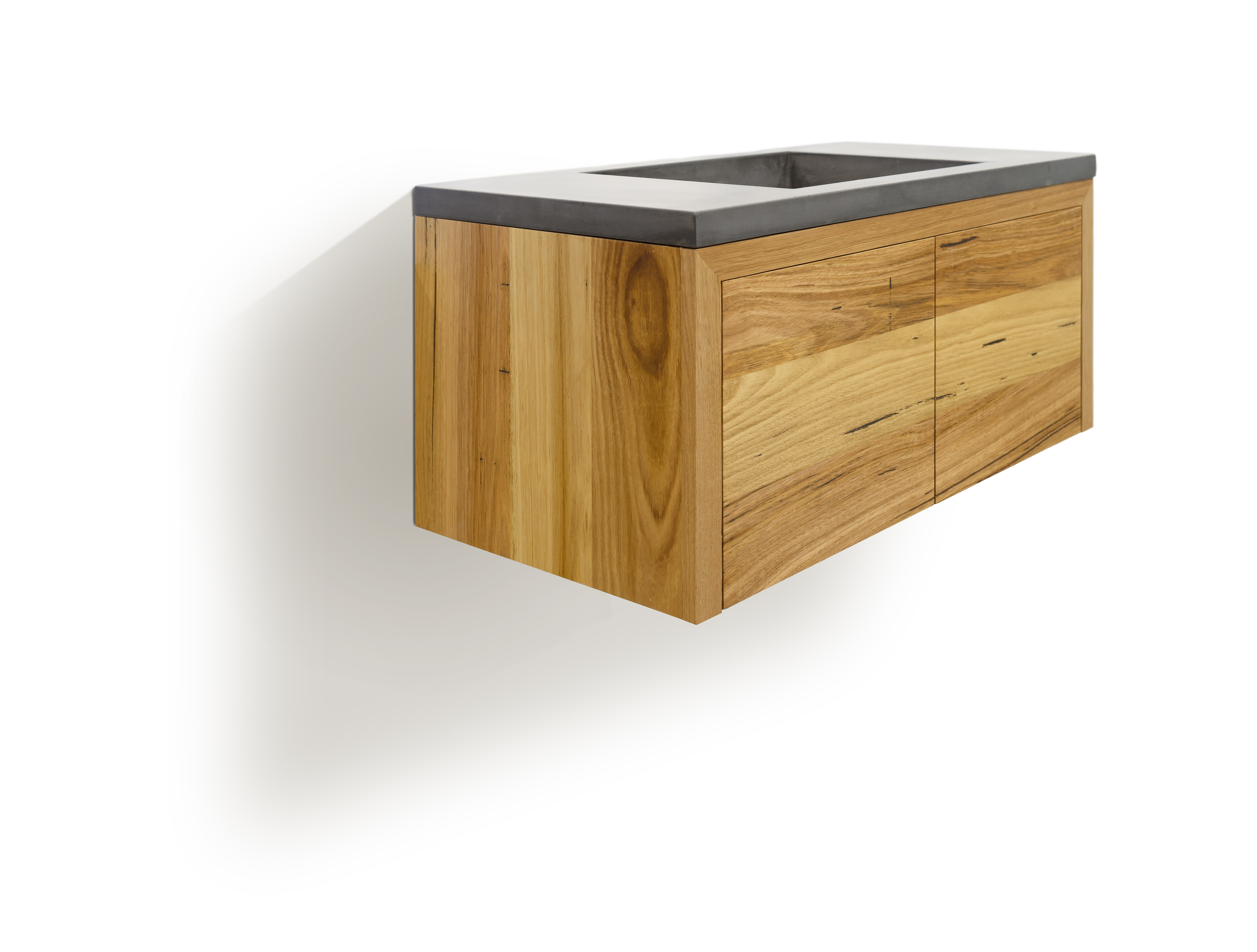 Solid Timber Wall Hung Bathroom Vanity by Just in Place Style Sourcebook