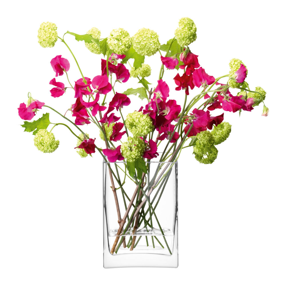 LSA International Flower Rectangular Bunch Vase 22cm by LSA