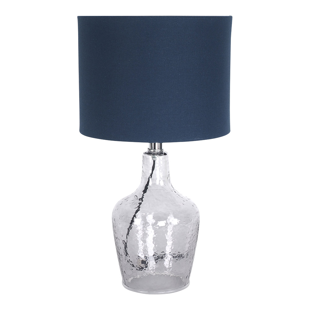 Cadence Blue Glass Table Lamp 47cm by Early Settler Style Sourcebook