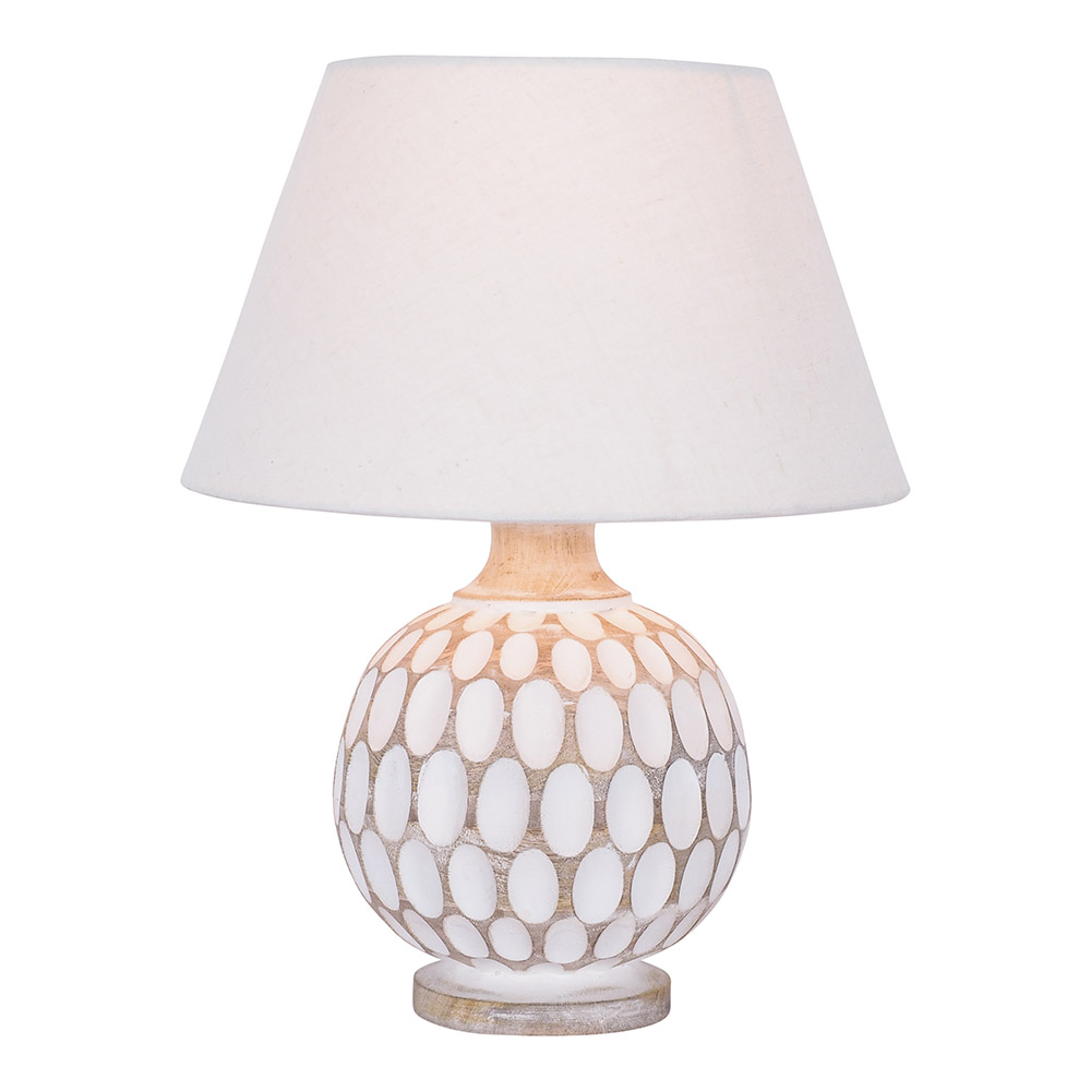 Caspar Wooden Table Lamp 36cm by Early Settler Style Sourcebook