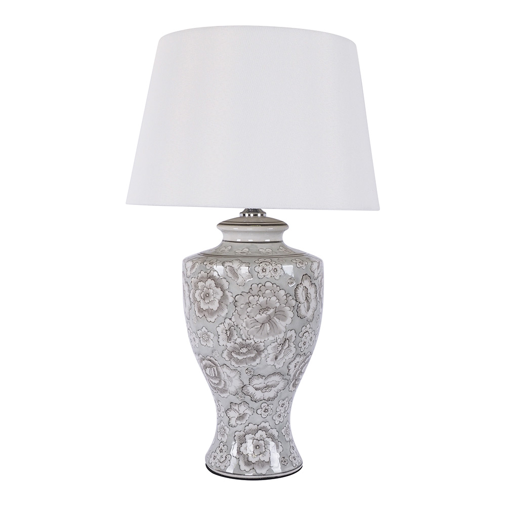 Jaded Garden Ceramic Jar Table Lamp 64cm by Early Settler Style