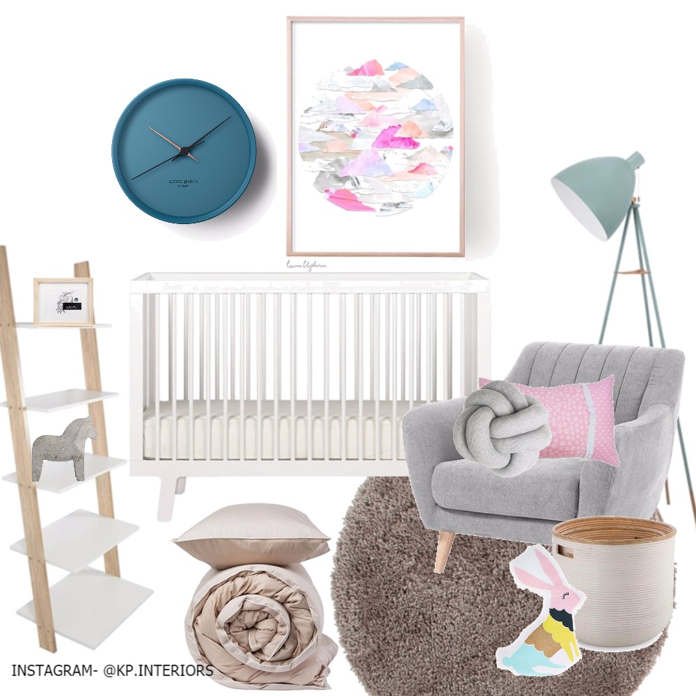 nursery Interior Design Mood Board by Kirsty Style Sourcebook