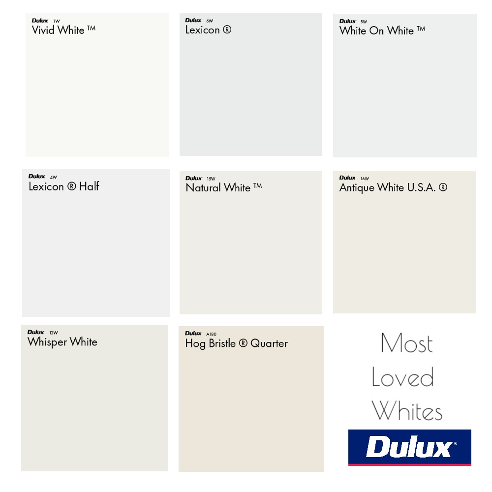 Dulux Most Loved White Colour Palette Interior Design Mood Board By 