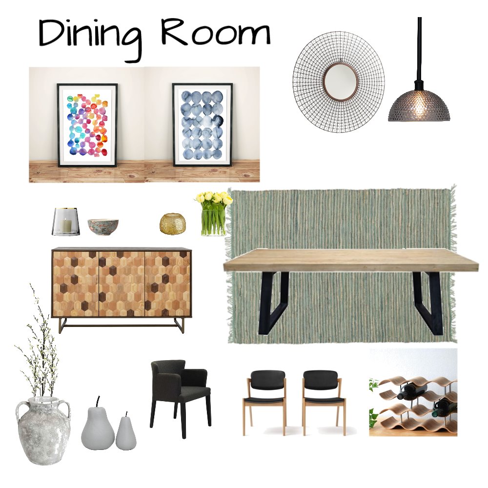 Dining Room Interior Design Mood Board by Souldesignconcepts | Style ...