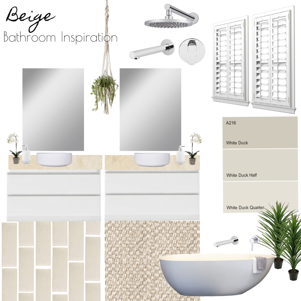 Beige Bathroom Interior Design Mood Board By Jahleh Bennett Style Sourcebook