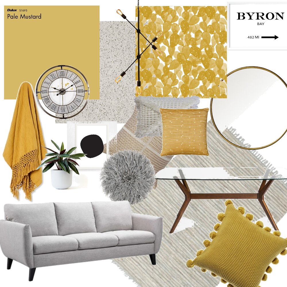 Flirting with Mustard Interior Design Mood Board by elizablain Style Sourcebook
