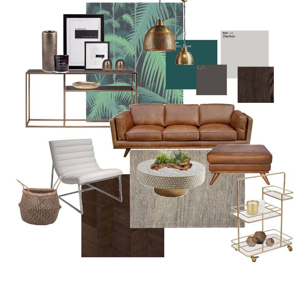Wohnzimmer dunkel Interior Design Mood Board by ideenreich | Style