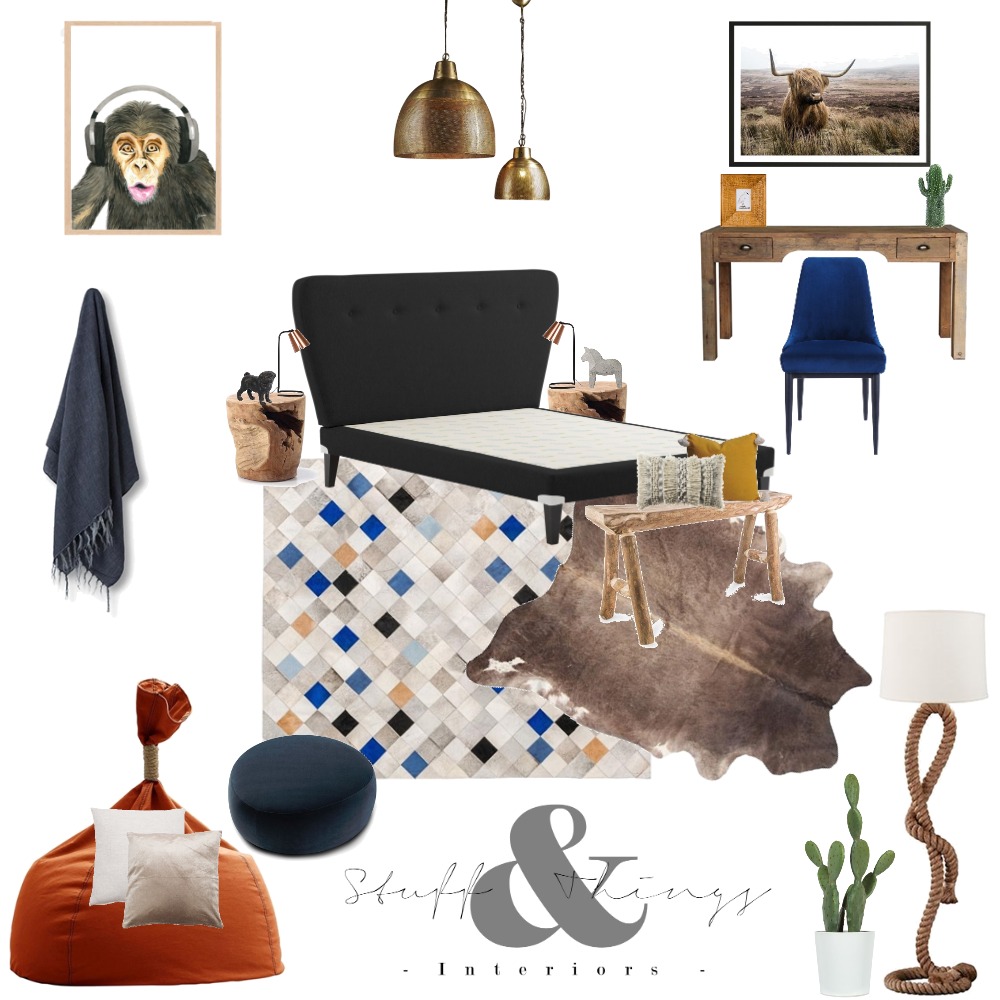 Teen Boys Bedroom Interior Design Mood Board by StuffandThingsInteriors ...