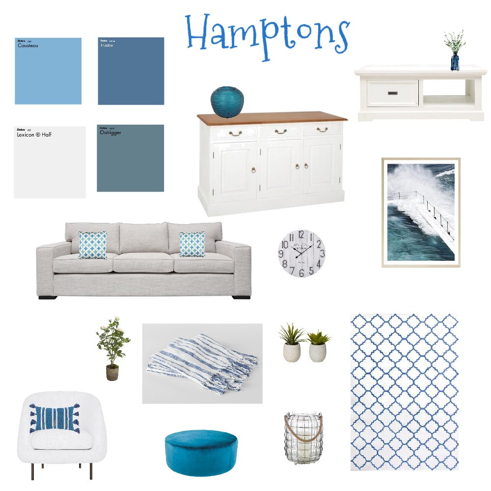Hamptons assign 3 Interior Design Mood Board by HeidiB | Style Sourcebook