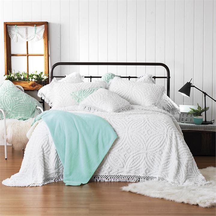 Bianca Kalia Bedspread Double White Bedspread Set By Adairs by Adairs