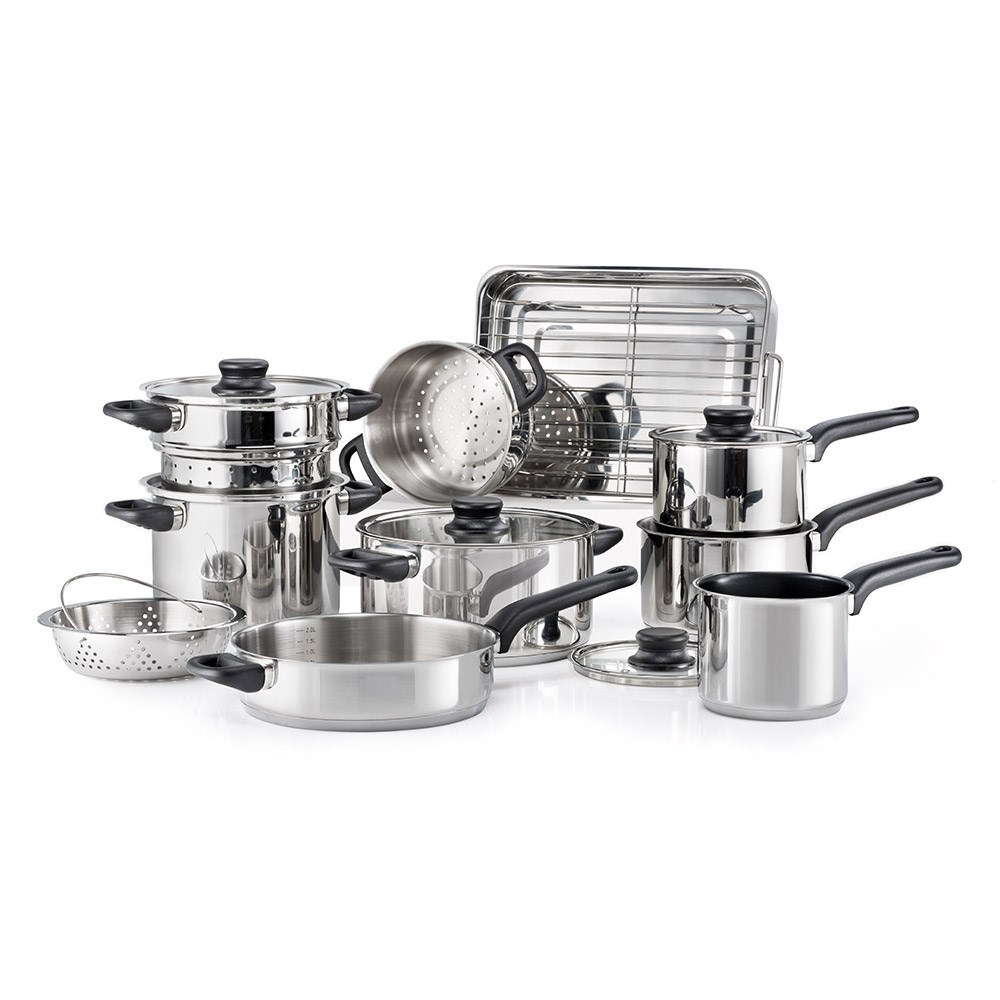 Baccarat Classic Stainless Steel 10 Piece Cookware Set by Baccarat