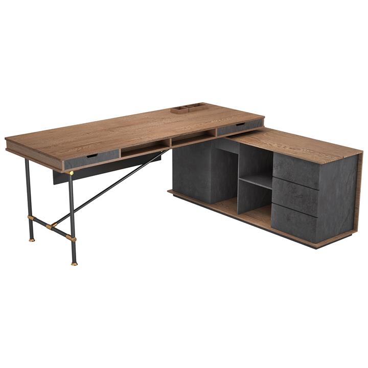 Parker Executive Office Desk, Right Return, 180cm by Innova Living