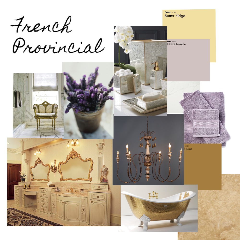 French Provincial Interior Design Mood Board by Michelle_Neilsen