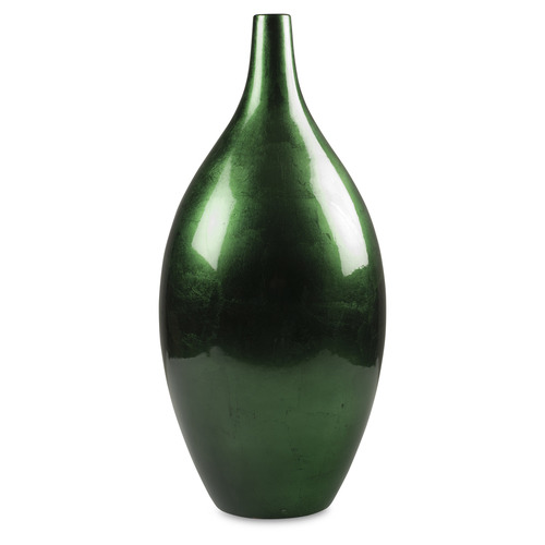 Emerald Ceramic Bottle Neck Vase by Temple & ster Style Sourcebook