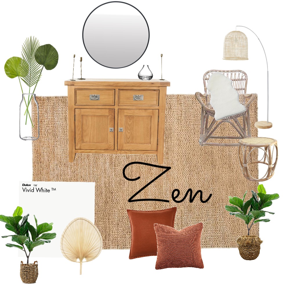 Zen Interior Design Mood Board by T Marsden Style Sourcebook
