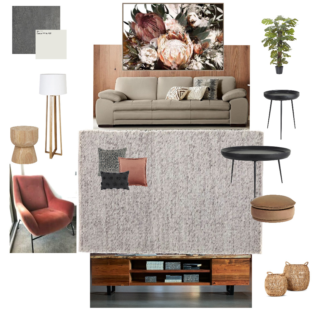 Mandy Lounge Room 1 Interior Design Mood Board by Jesslvf