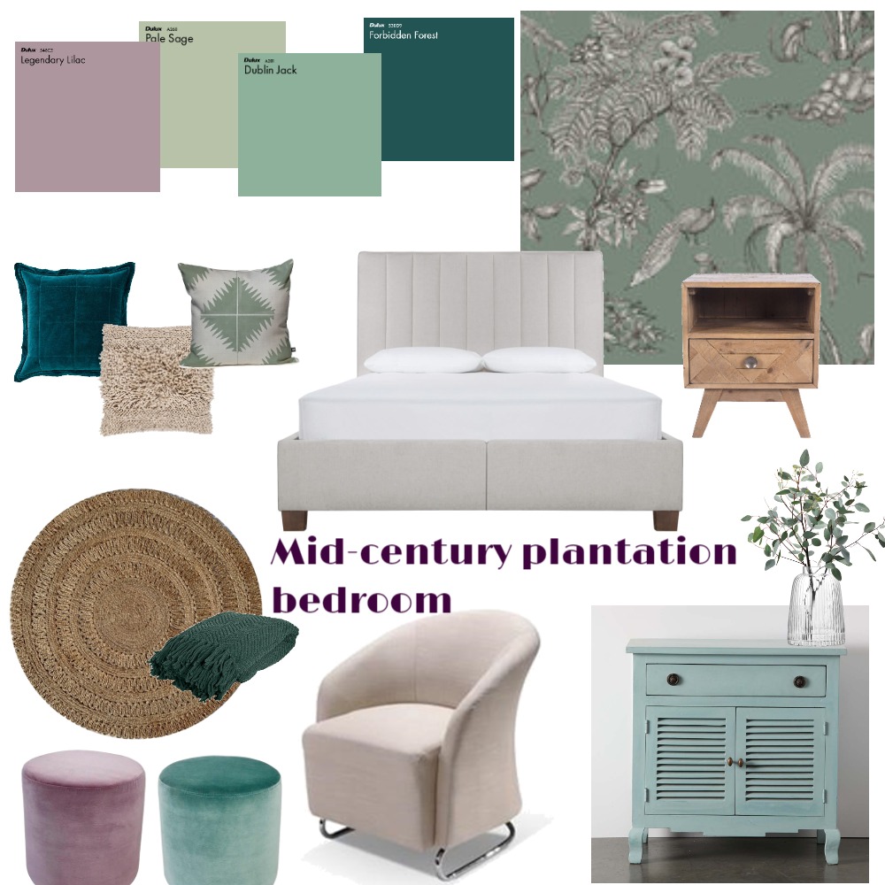 Sage and lavender bedroom Interior Design Mood Board by interiorology