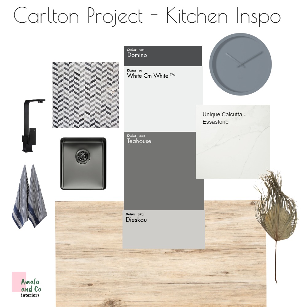 Carlton Project - Kitchen Inspo Interior Design Mood Board by Angela