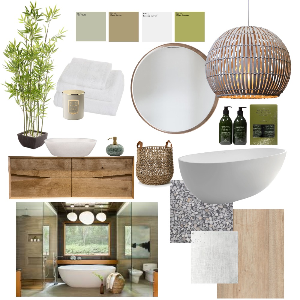Japanese Bathroom 2 Interior Design Mood Board by NgaritaNewburn ...